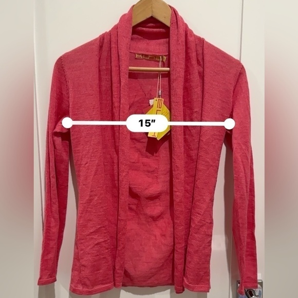 Peruvian Connection like Women Cardigan SALMA baby alpaca and silk XS petal pink - Picture 12 of 12